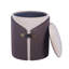 Repose-pieds deux tons avec rangement ou tabouret de coiffeuse