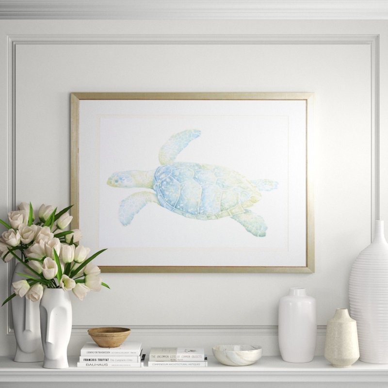 Tranquil Sea Turtle II Print by Meagher