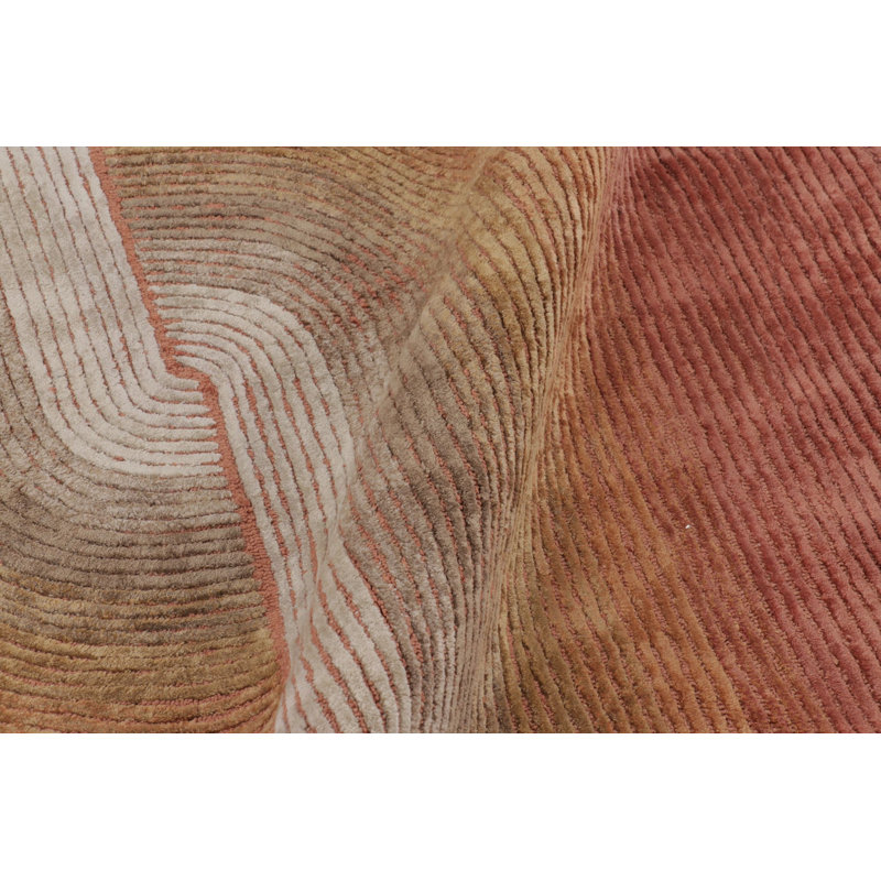 Modern Handmade Silk Area Rug