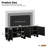 Modern Wavy Door TV Stand for TVs up to 75", Cream Media Console with 4 Cabinets, Adjustable Shelves & Cable Management for Living Room-885064155