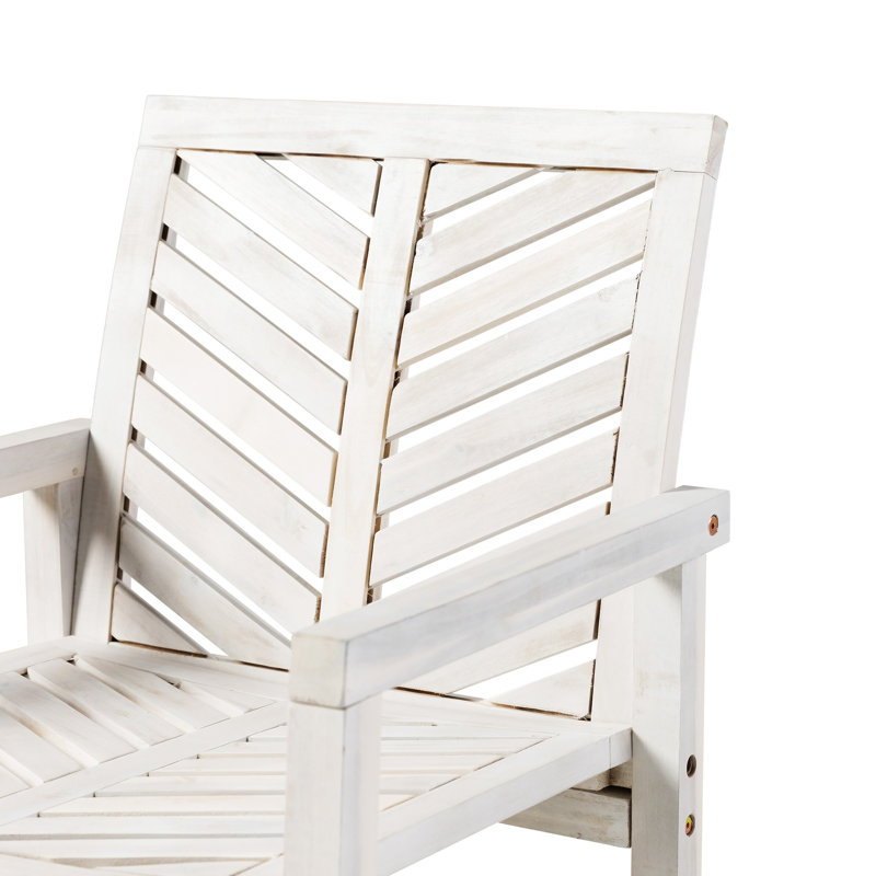 Chaises de patio modernes à chevrons