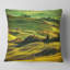 Coussin Green Rolling Hills on Misty Sunset-603408451