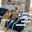 Canapé d'angle en U compressé de 350 cm (137,8 po) pour salon, canapé modulable en tissu flanelle, support à ressorts ensachés et base antidérapante, aucun assemblage requis, bleu-463537783-463537780
