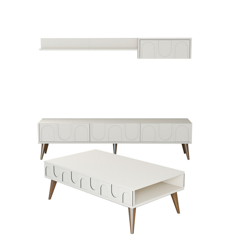 Ensemble de meubles de salon, Cream