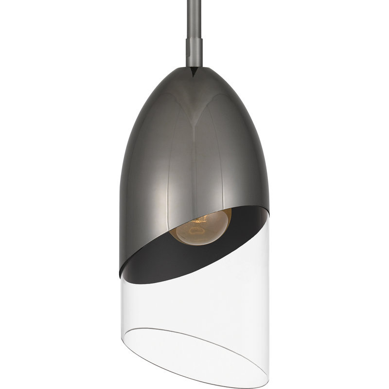 Gobles 1 - Light Bell Pendant, Black Chrome