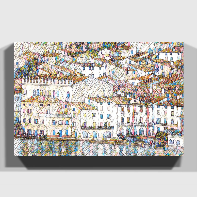 Malcena at the Gardasee 3 by Gustav Klimt - Wrapped Canvas, 50cm H x 76cm W