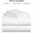 Luxclub 4 PC White California King Silky Soft Cooling Extra Deep Pocket Performance Sheet Set-123418275-123418280