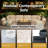 6-Person Modular Outdoor Sectional Conversation Set with Propane Fire Pit Table, 7-Piece Patio Furniture Set