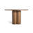 4 Quarter Round Solid Wood Dining Table-90927616-90927615