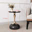Table d'appoint ronde noire de luxe