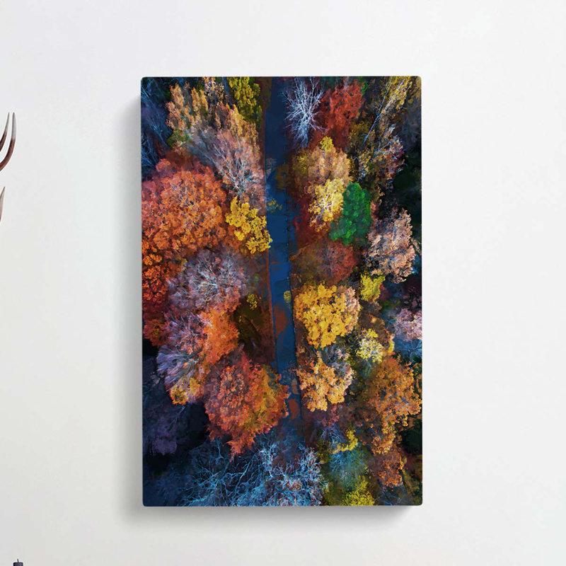 Autumn Road in Abstract - Wrapped Canvas, 60cm H x 40cm W x 3cm D