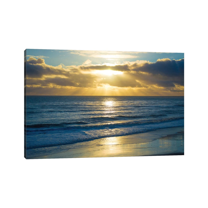 Beach Sunset Surfers by Doug Foulke - Wrapped Canvas Print, 66.04 cm H x 45.72 cm W x 3.175 cm D
