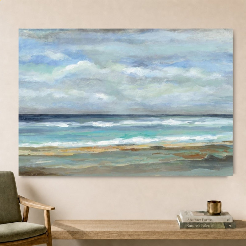 Bord de mer par Silvia Vassileva - impression sur toile, 40" H x 60" W, Does Not Apply
