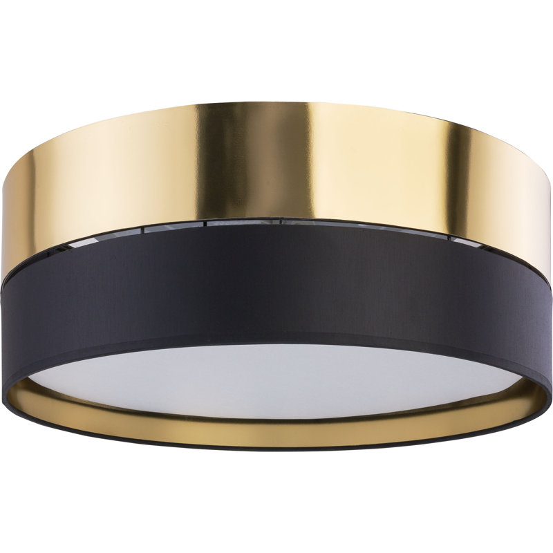 Avdhesh LED Flush Mount, White/Silver, 16.5cm H x 45cm W x 45cm D
