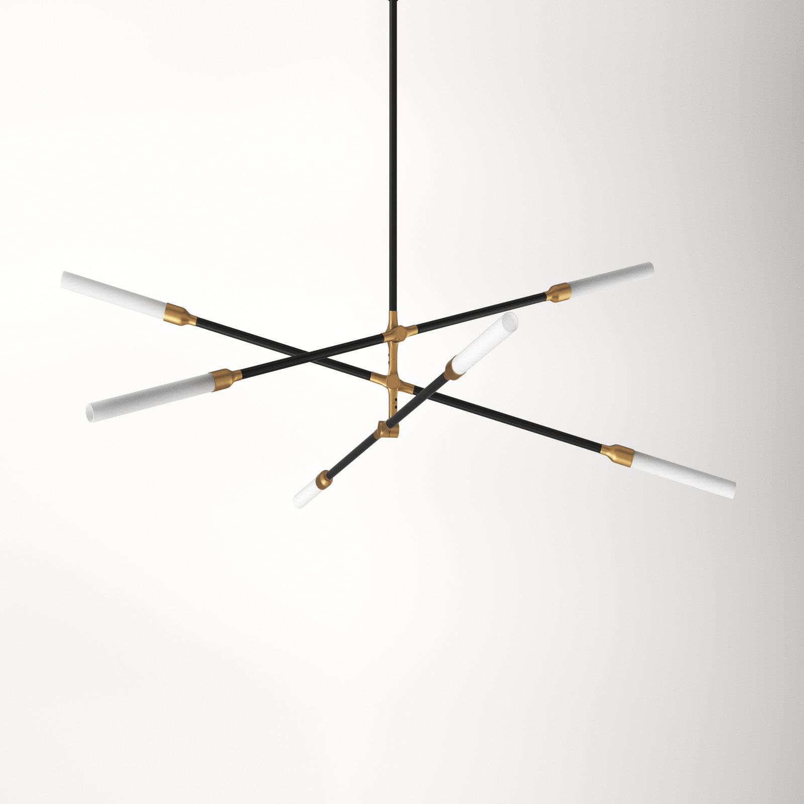 Emory 12-Light Chandelier, Black Aged Brass, 35"H x 36"W x 36"D