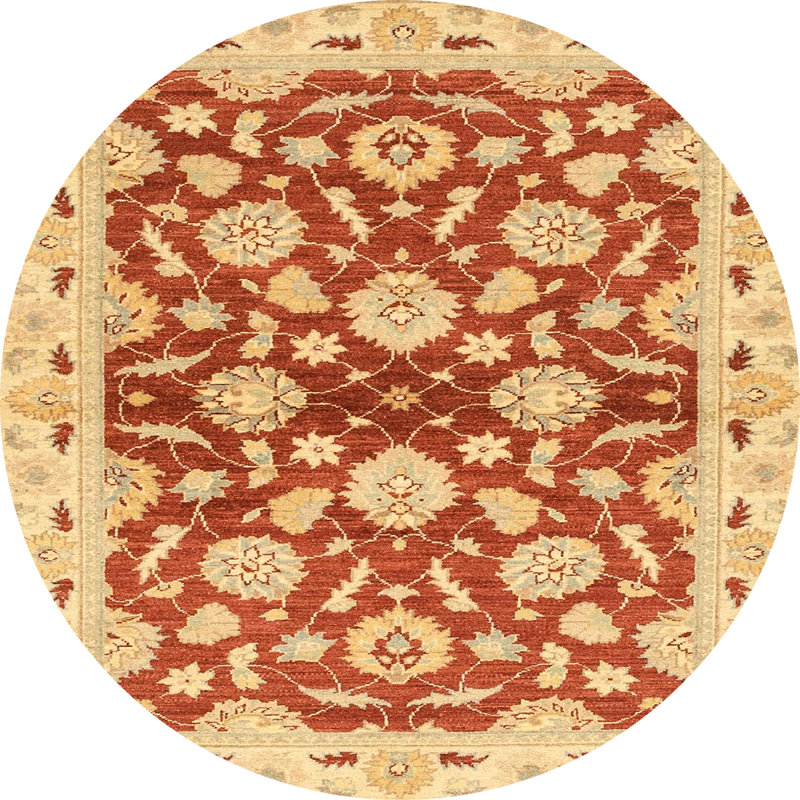Abstract Indoor Rug, Round 7'