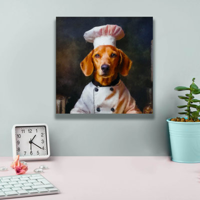 «Chef Wouf» par Sean Parnell, art mural sur toile