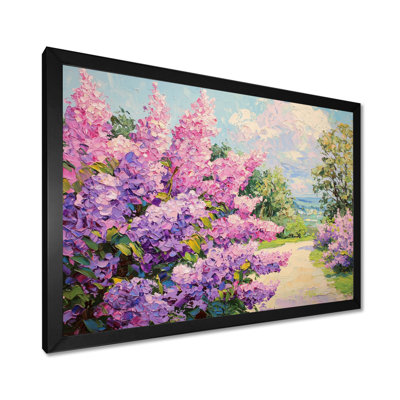Jardin lilas dans la campagne française II - lilas, art mural salon