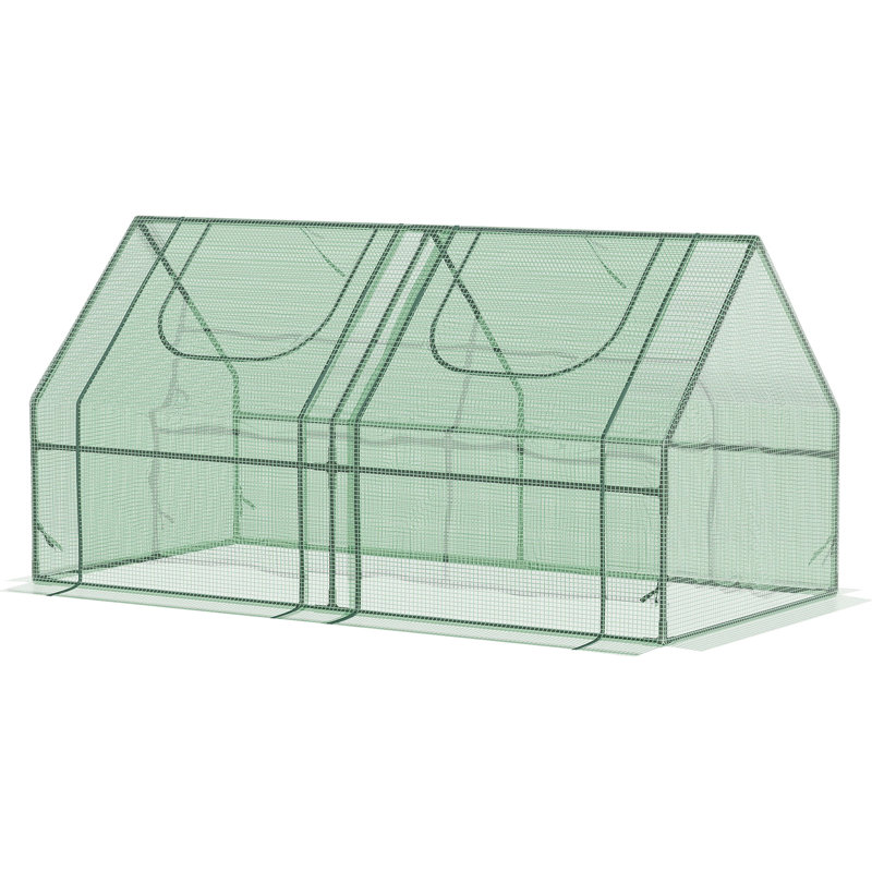6' X 3' Portable Greenhouse By , , Steel Fabricated, 2 Covers & Roll Up Windows, Enhance Plant Growth Importance, Double Protection Crucial Greenhouse, Created, Aid Growth, Theory