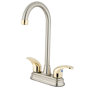 Brushed Nickel/Polished Brass