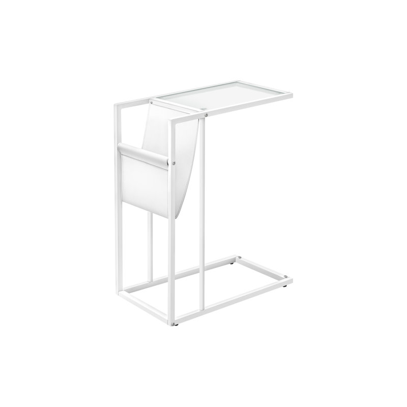 End Table, Contemporary Accent Table, Side Table With Metal Legs, Indoor End Table For Living Space