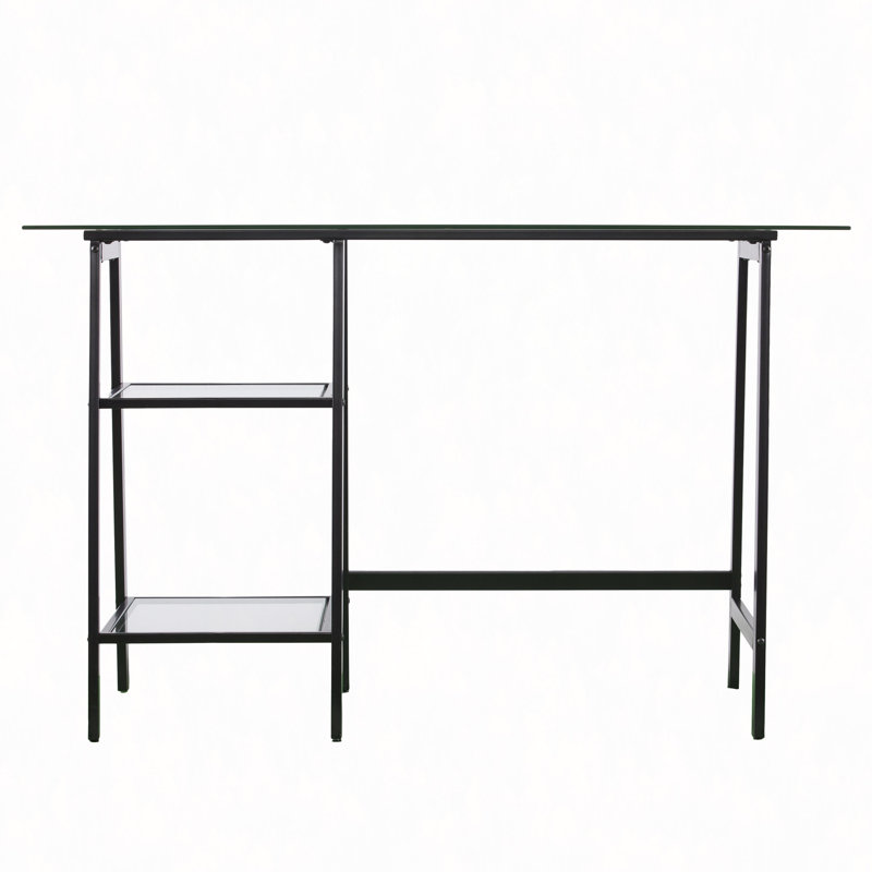 Bureau d'écriture en métal / verre