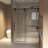 56-60" X 66" H Frameless Sliding Bathtub Door, Tub Shower Door, 5/16" (8Mm) Clear Tempered Glass, Stainless Steel Frame-129052249