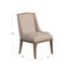 Chaise d'appoint en bois massif Alsip Linen