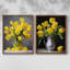 FLORAL Series DCCXCIV-Impression encadrée de qualité supérieure - prête à être accrochée - aucun clou requis - aucun clou requis-107998953-107998950