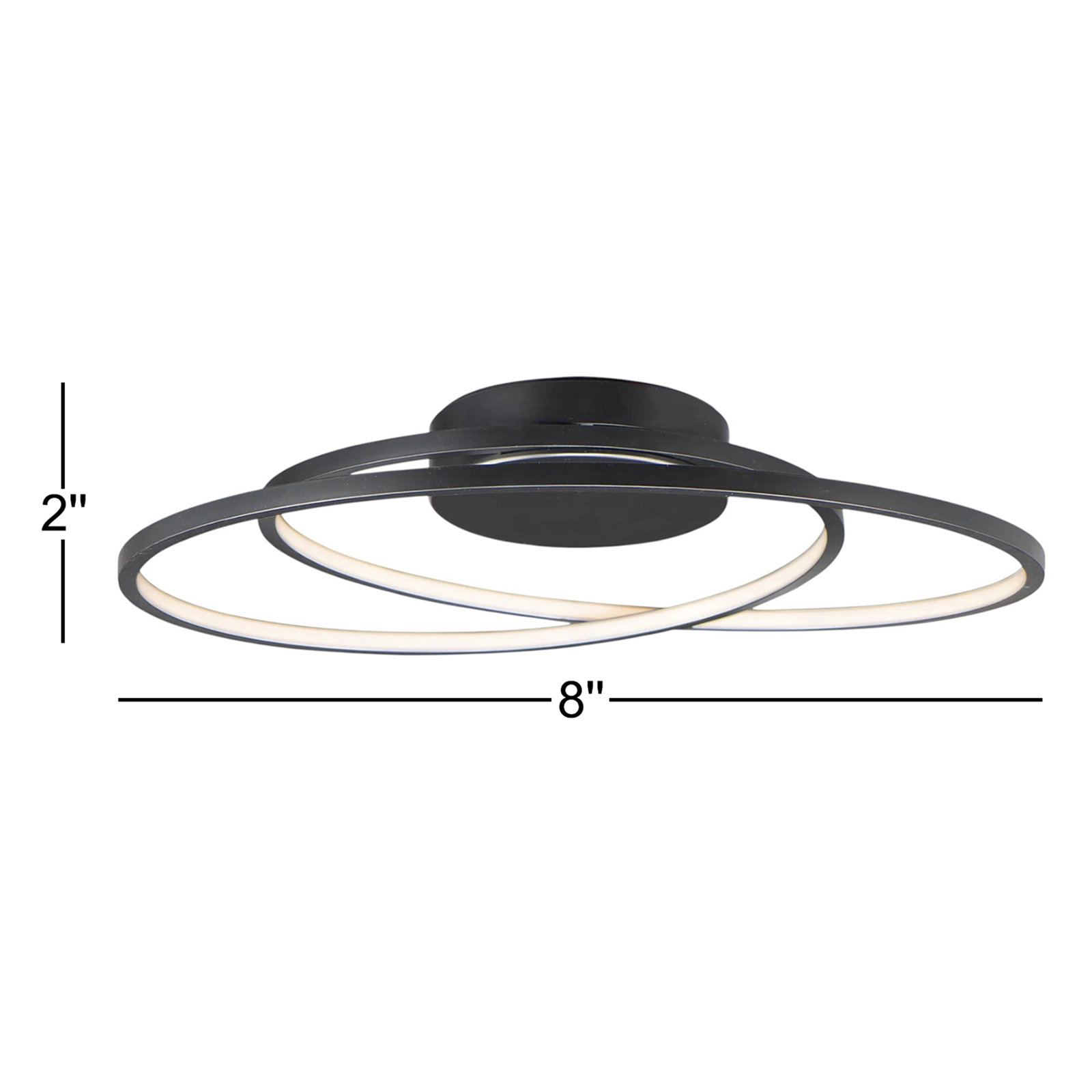 Ayers Single Light Metal LED Flush Mount