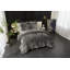 Ensemble d'édredon 100% velours caramel Zera-136951736-136951737
