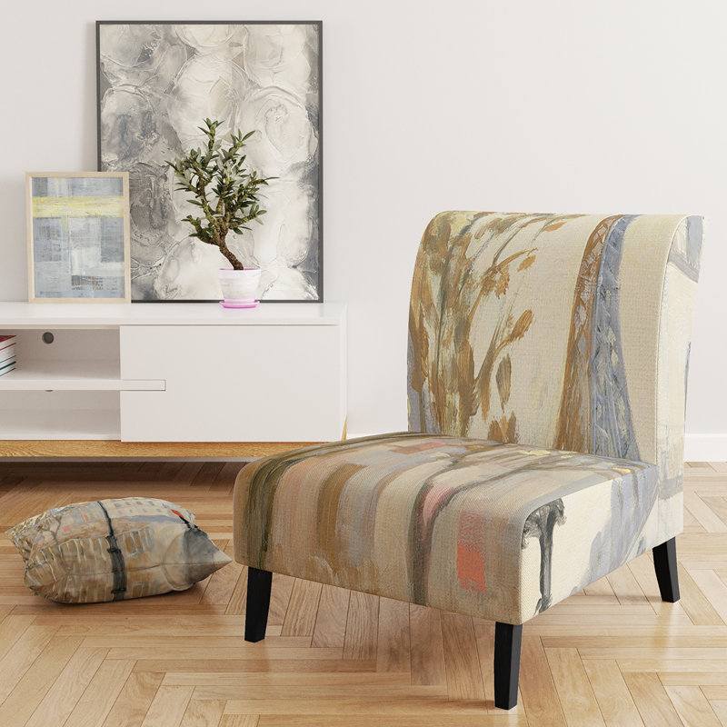Love in Paris V - Romantic French Country Upholstered Slipper Chair
