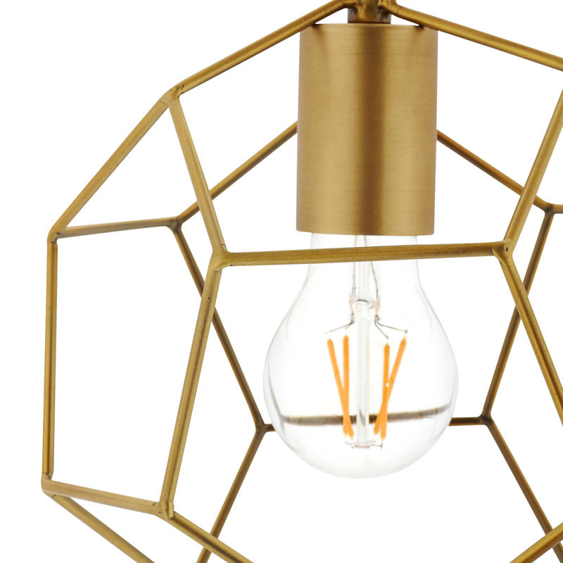Modway Pique Rose Gold Metal Ceiling Fixture