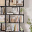 Bibliothèque géométrique H 75 po x l 27,6 po Hermoth, étagère de rangement à 6 niveaux, présentoir contemporain Hermoth-1453163149-1437801700-1456613206