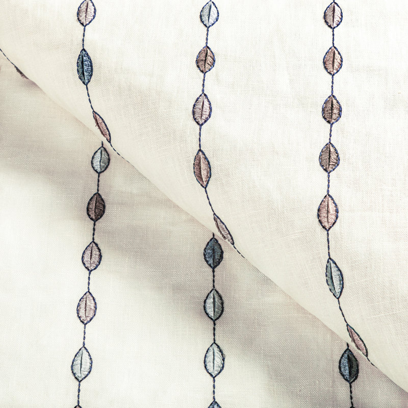 Gem Hoopla Fabric, Brown/Cream 