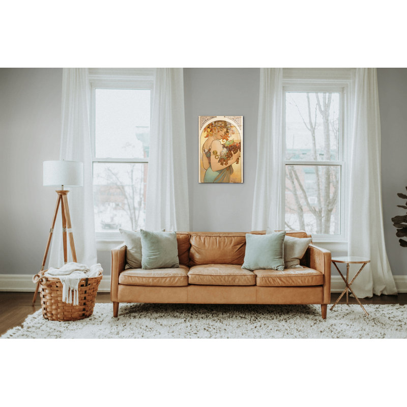 "Fruit" by Mucha Alphonse 53×79.5 cm CrystalArt Acrylic Glass Effect, Lightweight Ready to Hang