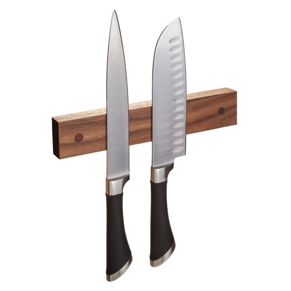 Zulay Kitchen Walnut Magnetic Knife Holder