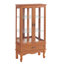 Armoire contemporaine éclairée avec 2 portes, 1 tiroir et tablettes réglables - tiroir à vin gracieux en bois de chêne, tablettes-537792943