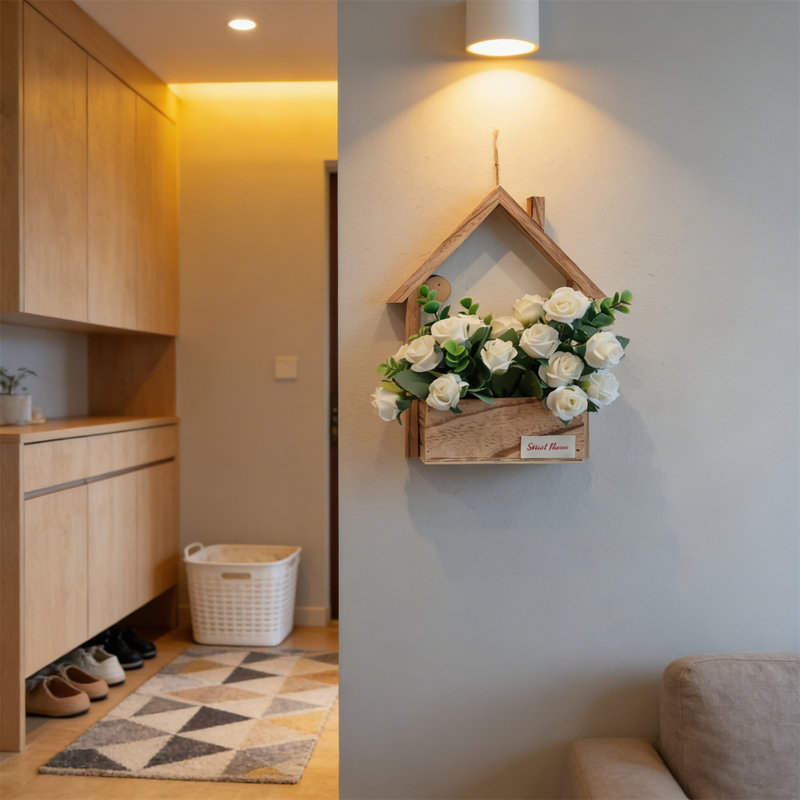 Wall-Mounted Artificial Flower