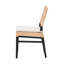 Chaise de salle à manger en rotin naturel Bali & Pari avec coussin - Chaise d'appoint en osier tressé à la main avec structure en bois d'acajou, style bohème côtier pour la cuisine ou la salle à manger, marron expresso