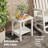 Set of 4 HDPE Outdoor Rocking Adirondack Chairs with 2 Side Tables, Poly High Back, 350 lbs Capacity All-Weather Patio Rockers for Front Porch, Garden-1791452645