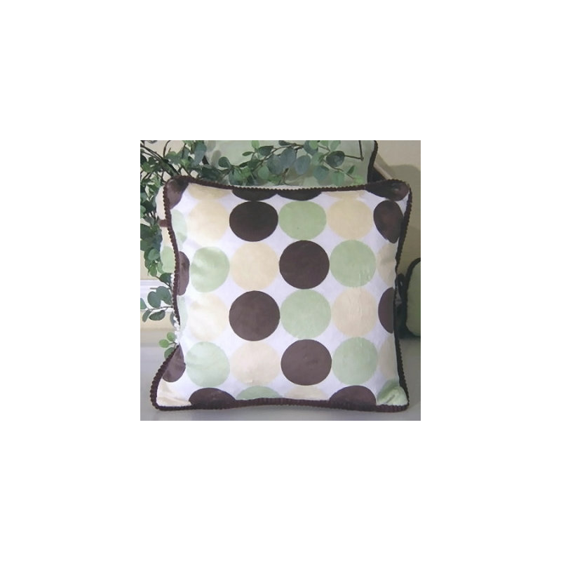 Minky Dot Throw Pillow, Lemon