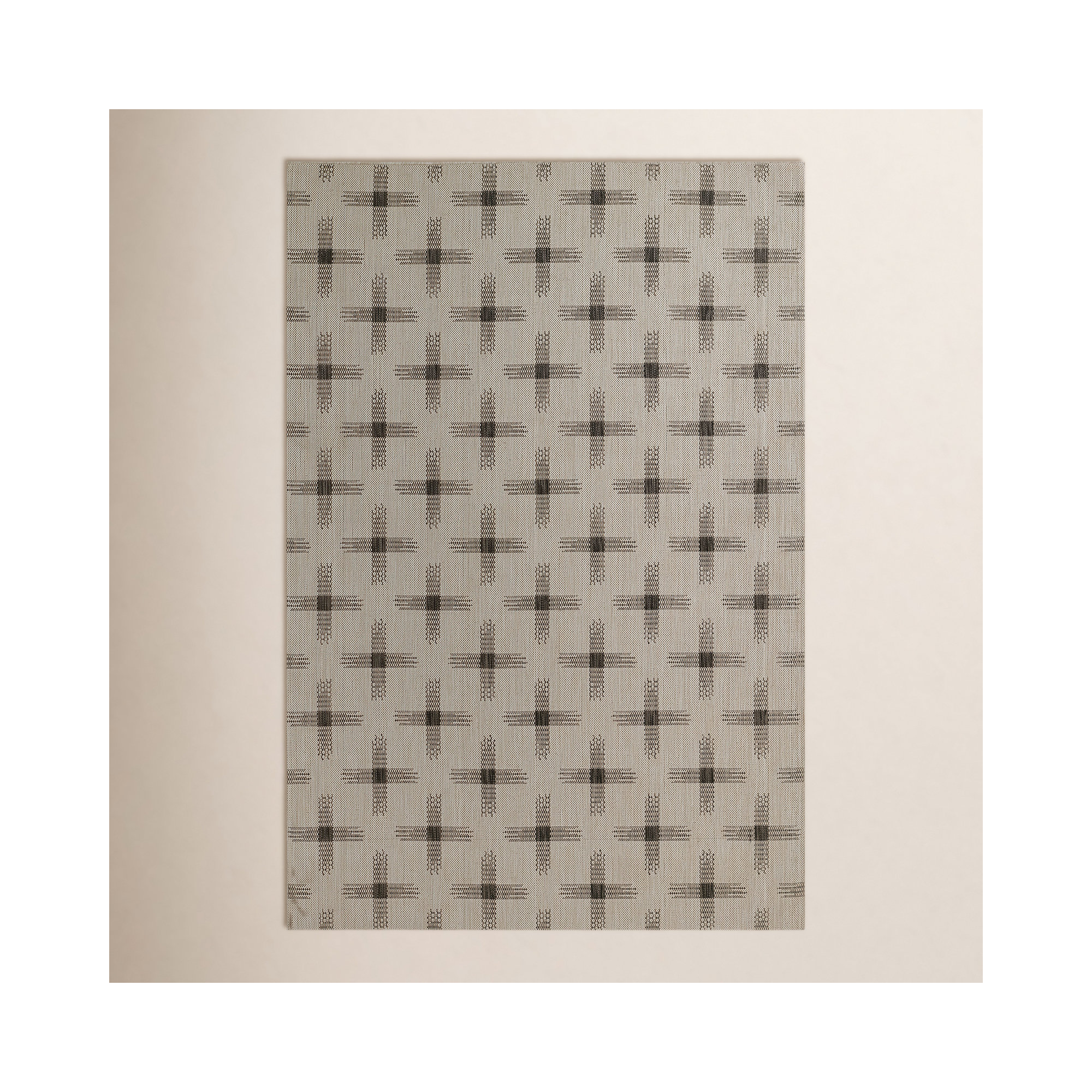 Demetrius Brown Indoor/Outdoor Rug, Rectangle 6'6" x 9'