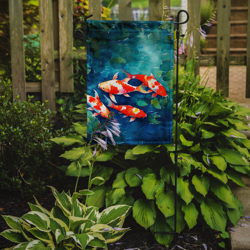 Drapeau de jardin double en polyester H 15,5 po x l 11,25 po
