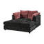 Méridienne surdimensionnée capitonnée en chenille l 54,7 po-133355905