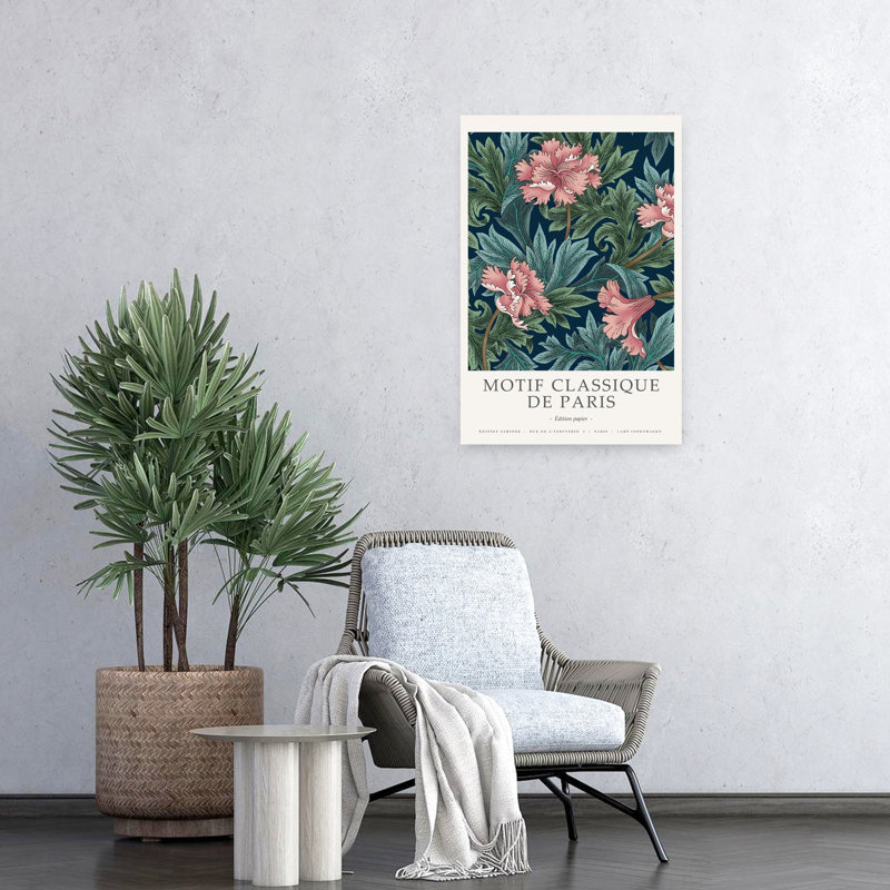 Motif classique 2, art contemporain, H 24 po x l 16 po