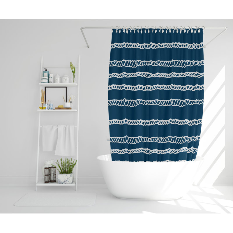 Robert Polyester Shower Curtain, 177cm H x 168cm W