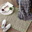 Tapis vert en coton Looped