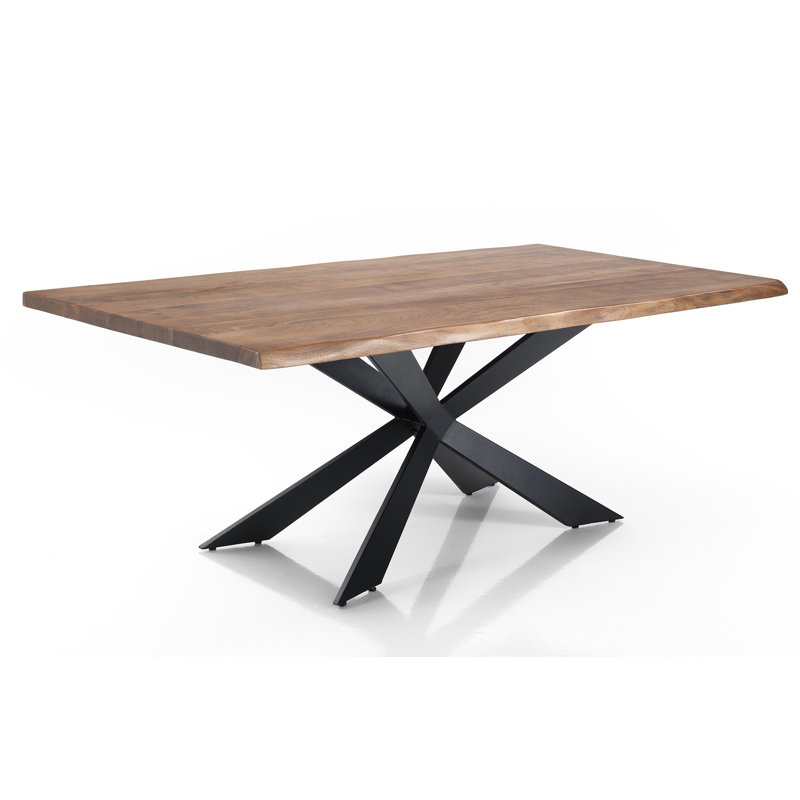 Amala Acacia Rectangular Wood Top Dining Table