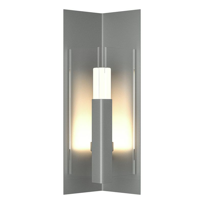 Summit Steel Wall Light, Clear, 18.7" H x 7.9" W x 6.3" D, Coastal Burnished Steel